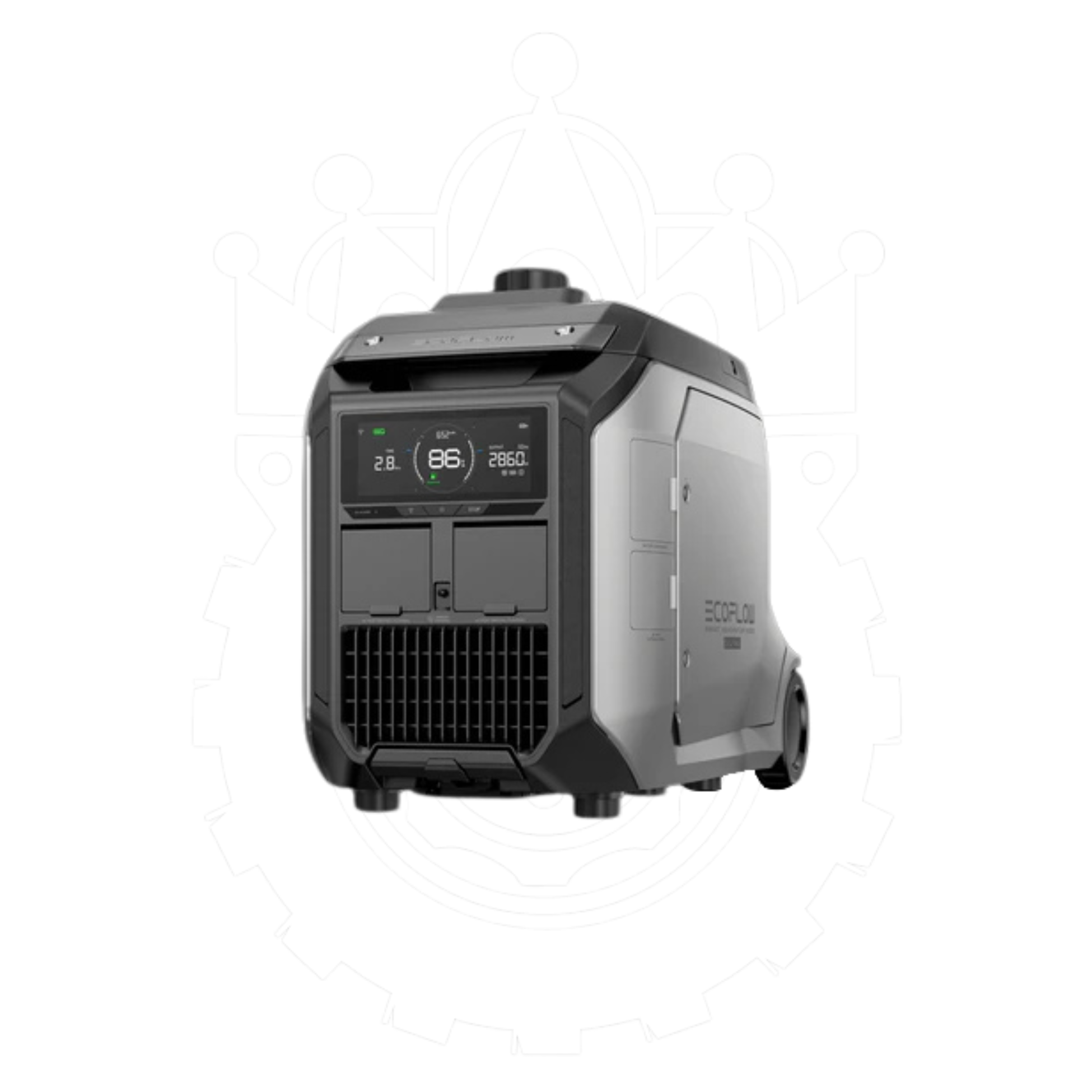 Gerador Inteligente Ecoflow 4000W Bicombustível