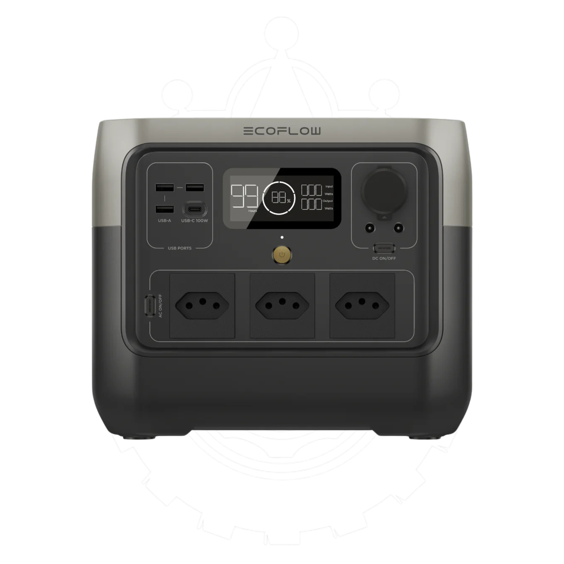 Estação de Energia Portátil River 2 PRO EcoFlow 800W | Praticidade