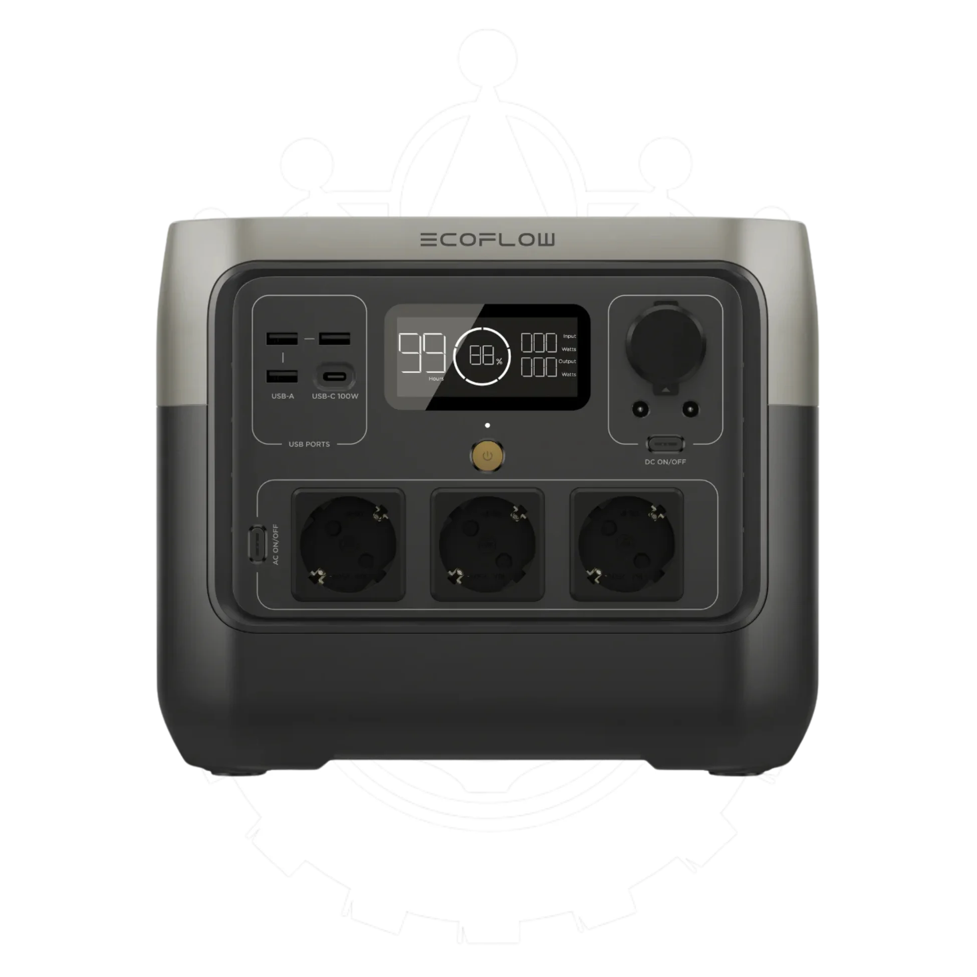 Estação de Energia Portátil River 2 PRO EcoFlow 800W | Praticidade