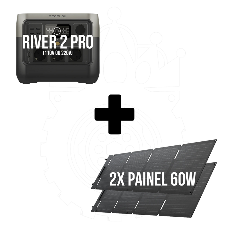 river 2 pro 2x painel 60w 120w
