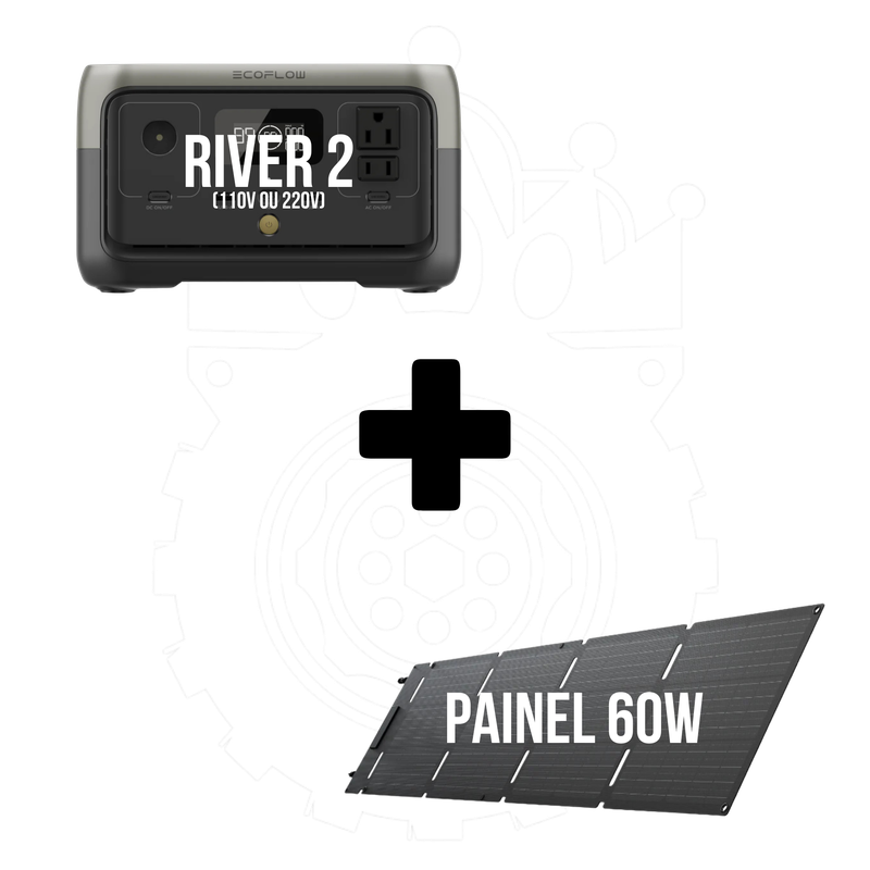 river 2 painel solar 60w