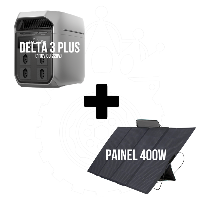 delta 3 plus painel solar 400w