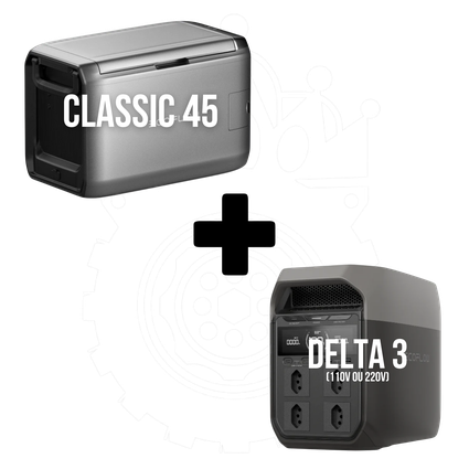 Kit Gerador Geladeira Automotiva Glacier Classic 35L + Estação