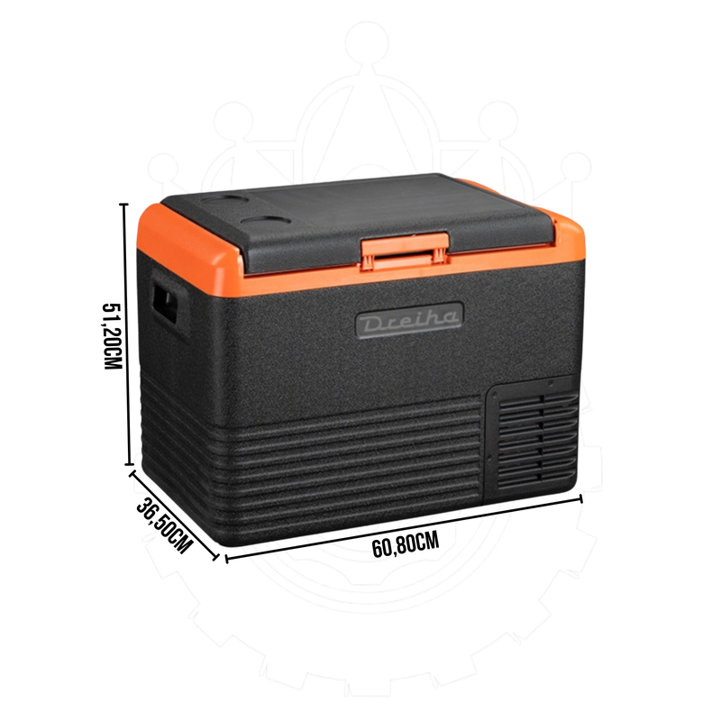 Geladeira Portátil Automotiva Dreiha CBX 50 Litros Black - Ideal