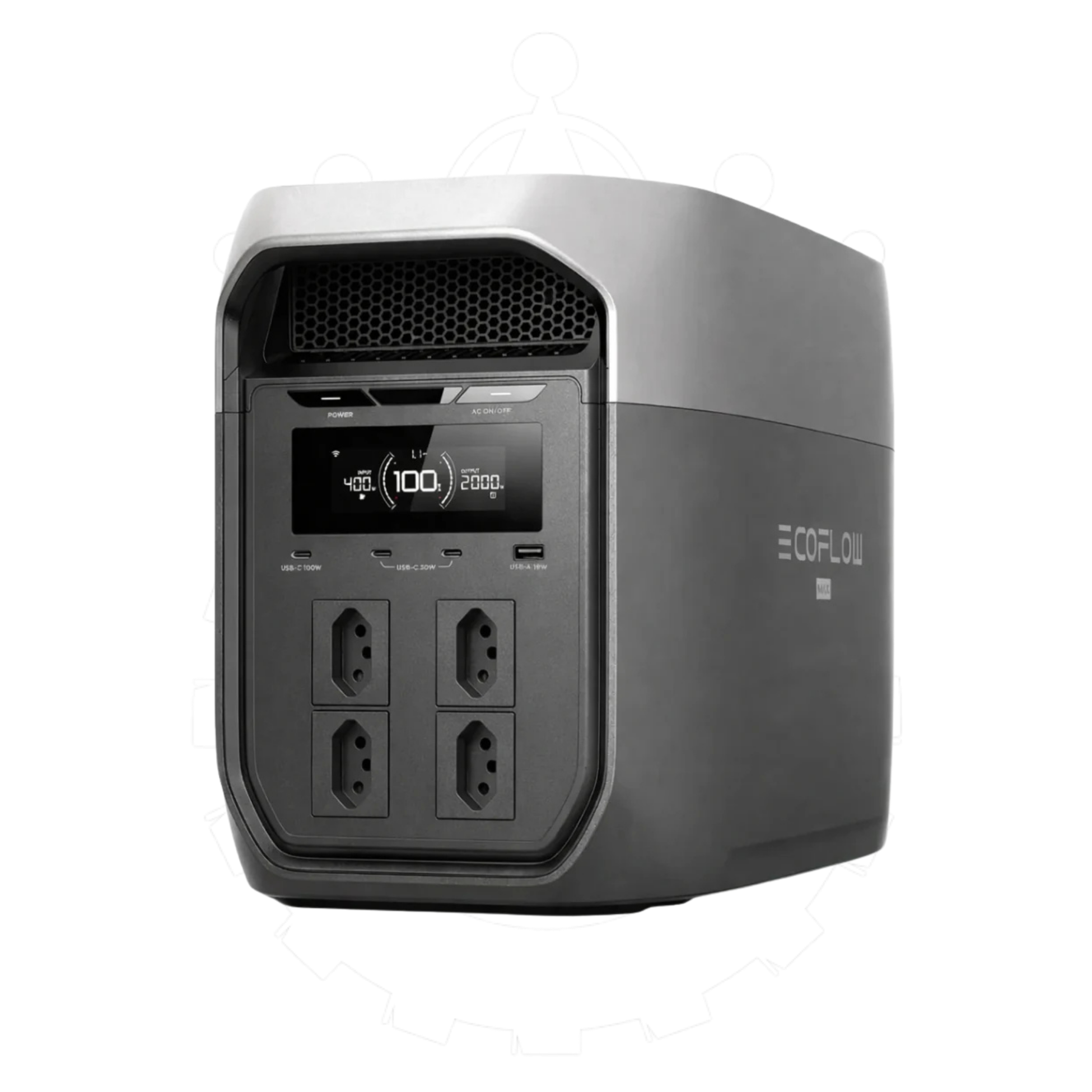 5月11日発送12日着　ECOFLOW DELTA 3 Max 2048Wkh Estação de Energia Portátil Delta 3 MAX - 2400W - EcoFlow