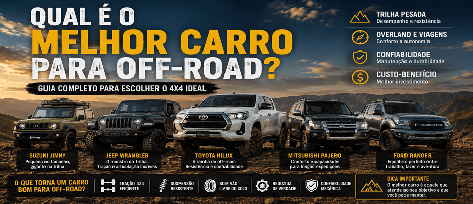 Qual é o melhor carro para offroad? Qual é o melhor carro para offroad?